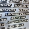 Magnetic Tool Box Tags - Silver 12-piece Set