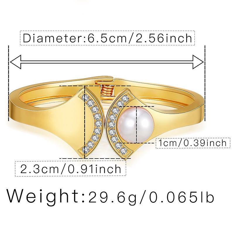 New Fashion Diamond Spring Open Fan-shape Bracelet display picture 1