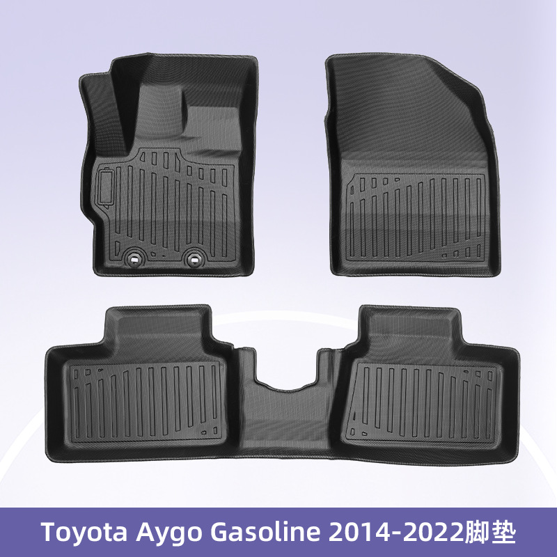 Europa es adecuado para Toyota Aygo2014 - 2022 combustible 3D todo el tiempo material TPE almohadilla de pie de automóvil