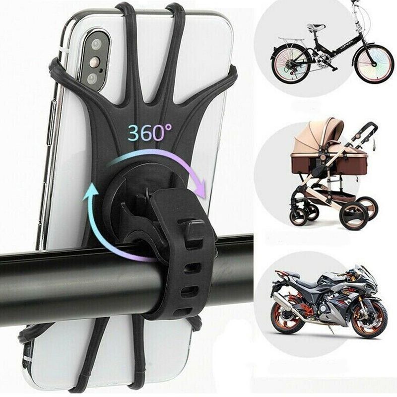 Shockproof Elastic Silicone Mobile Phone Holder Cycling Bicycle Mountain Bike Mobile Phone Dvr Gps Holder
