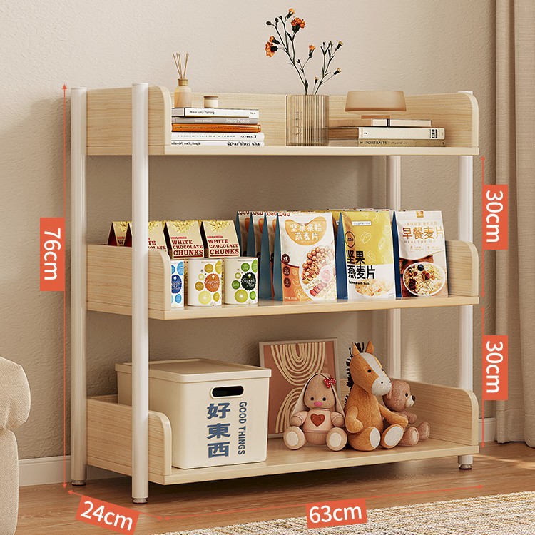 Estante de almacenamiento multicapa estante de almacenamiento de piso simple estante de libros de hierro forjado estante de almacenamiento de sala de estar estante de exhibición estante de biblioteca doméstica