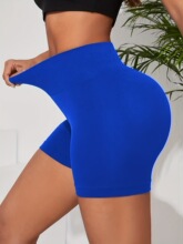 F 42152 High-waisted seams yoga shorts �����޷��٤�̿���
