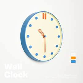 北欧设计感简约时尚挂钟 客厅挂墙时钟家用钟表厂家直销质量保障