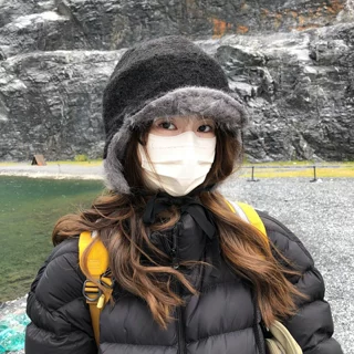 2026新款秋冬加厚毛绒帽女保暖百搭雷锋帽护耳翻檐成人帽毛绒帽子