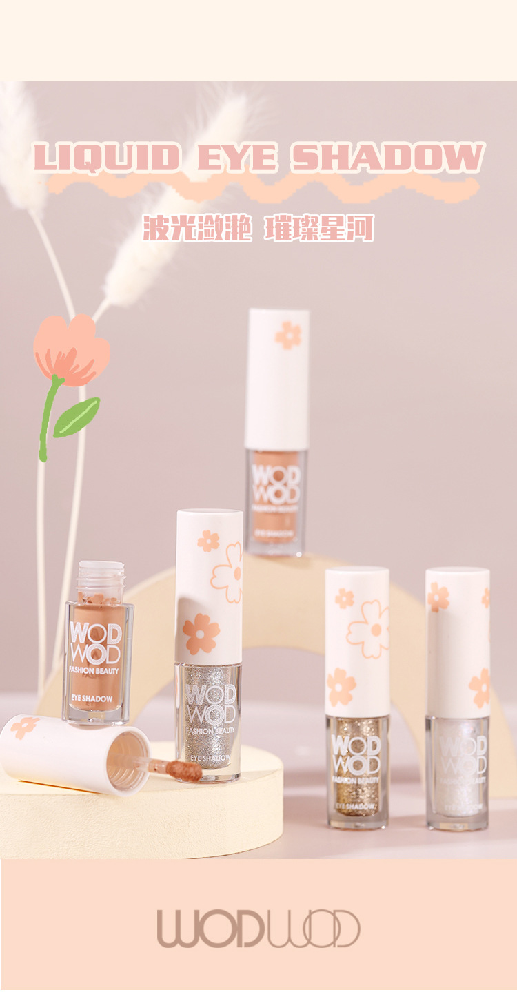 WODWOD Fine Light Monochrome Liquid Eyeshadow, Sparkling pearlescent matte Gloss, Brightening, Contouring, and Eye Shadow liquid undefined