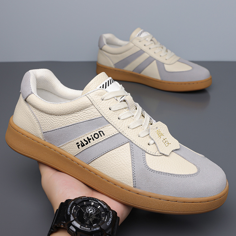 Atmungsaktive Herren Canvas Sneaker Mit Dicker Sohle Freizeitschuhe_voghion.com