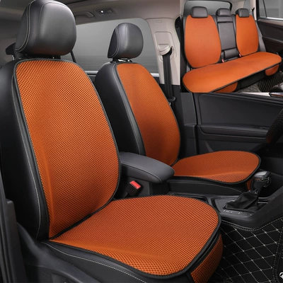 Seat Cushions, All-Season Universal Massage – Four Seasons Pad - orange-seven-piece-set-without-hood-general