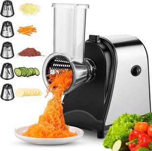 Multifunctional Electric Vegetable Cutter, Potato Shredding, Slicing, Cheese Cutting, Household Vegetable Cutting Artifact, Cross-Border Salad Machine
