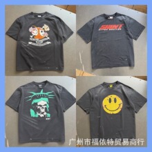 SAINT MICHAEL CHO 美式高街水洗做旧VTG男女宽松休闲短袖T恤半袖