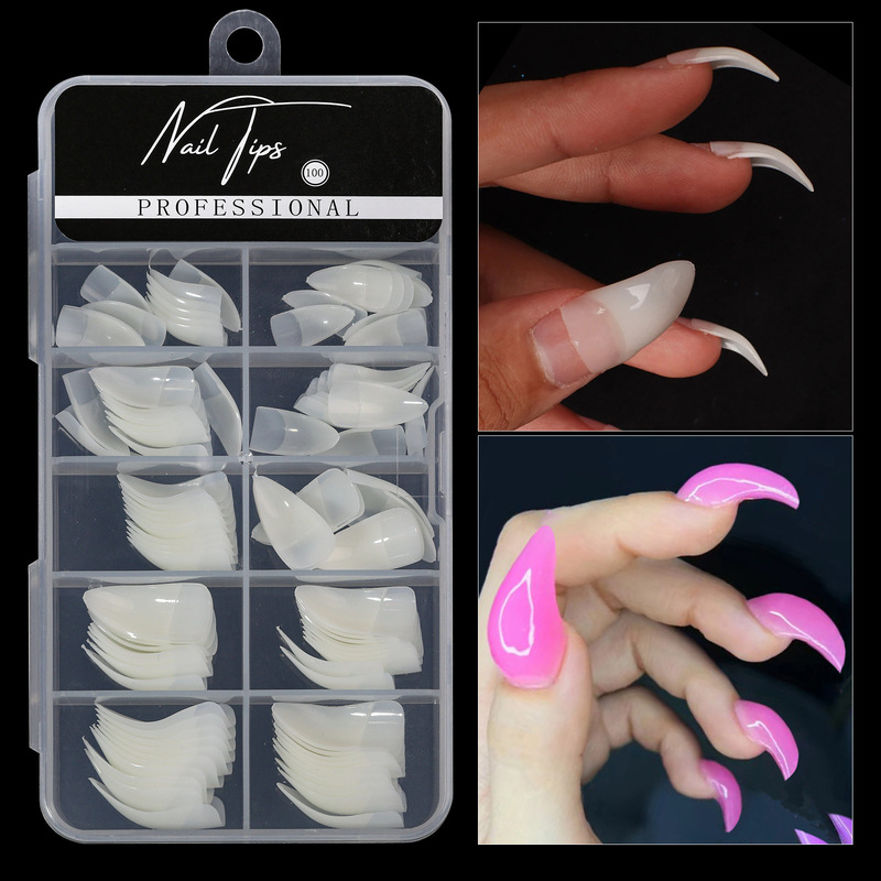 Cross-Border Nail Art Eagle Claw Nail Tips Long Curved Pointed Nail Tips Artistic Nails False Nails Wholesale Nail Tips Cross-Border Nail Art Eagle Claw Nail Tips Long Curved Pointed Nail Tips Artistic Nails False Nails Wholesale Nail Tips