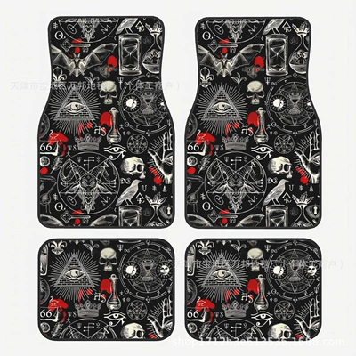 Drop-Shipping, Wear-Resistant – Avtomobil döşəmə paspasları - f-car-floor-mats-6-3344cm-two-piece-pack