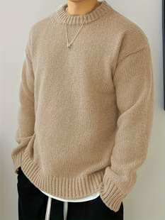 R 18266 Men's Round Neck Sweater �A�Iᘿ�ë��