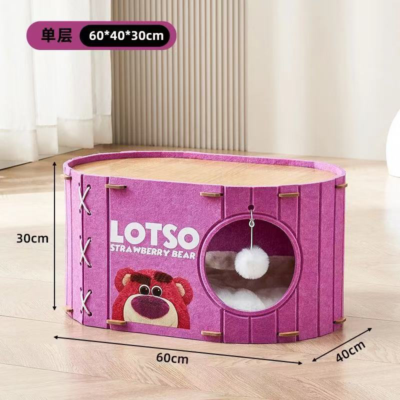 Tablero de fieltro multicapa para gatos, cuatro estaciones, gato universal, marco de escalada para gatos multicapa, fieltro cerrado resistente al agarre, guarida para gatos, stock