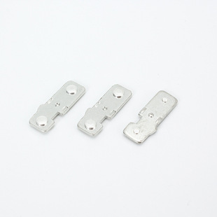 Iron stamping contact piece hardware metal connecting piece power plug piece wire pressing can be customized