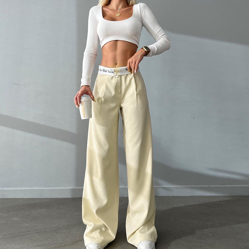 Femmes Du Quotidien Style Simple Style Classique Couleur Unie Toute La Longueur Plissé Pantalons Décontractés display picture 9