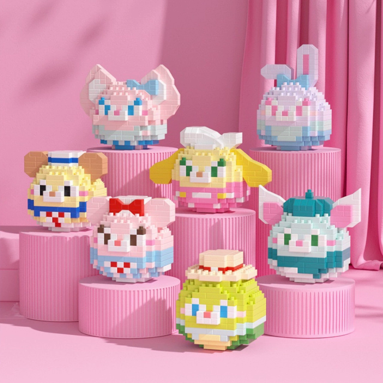 Конструктор микроподвижные детали Micro Diamond Building Blocks (Maconsum) серия Damo Egg, цветная коробка 8×4.5×11.5 см, оптом 240 коробок
