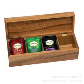 翻盖式分格文玩手表收纳盒木质茶叶礼品包装盒带盖项链首饰放置盒