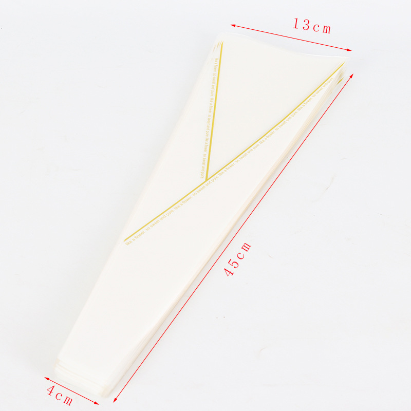 520 Día de San Valentín Corona de una sola rosa Bolsa de flores Material de embalaje Día de San Valentín OPP Bolsa de ramo de plástico al por mayor