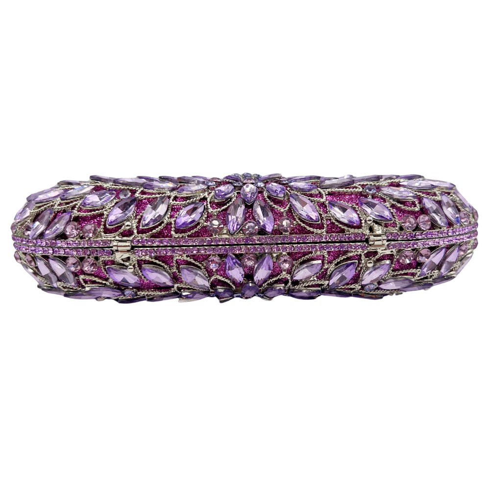 Clutch bag AliExpress hueco metal con diamantes bolsas de cena vestidos de banquete de damas bolsas de mano de diamantes aleación