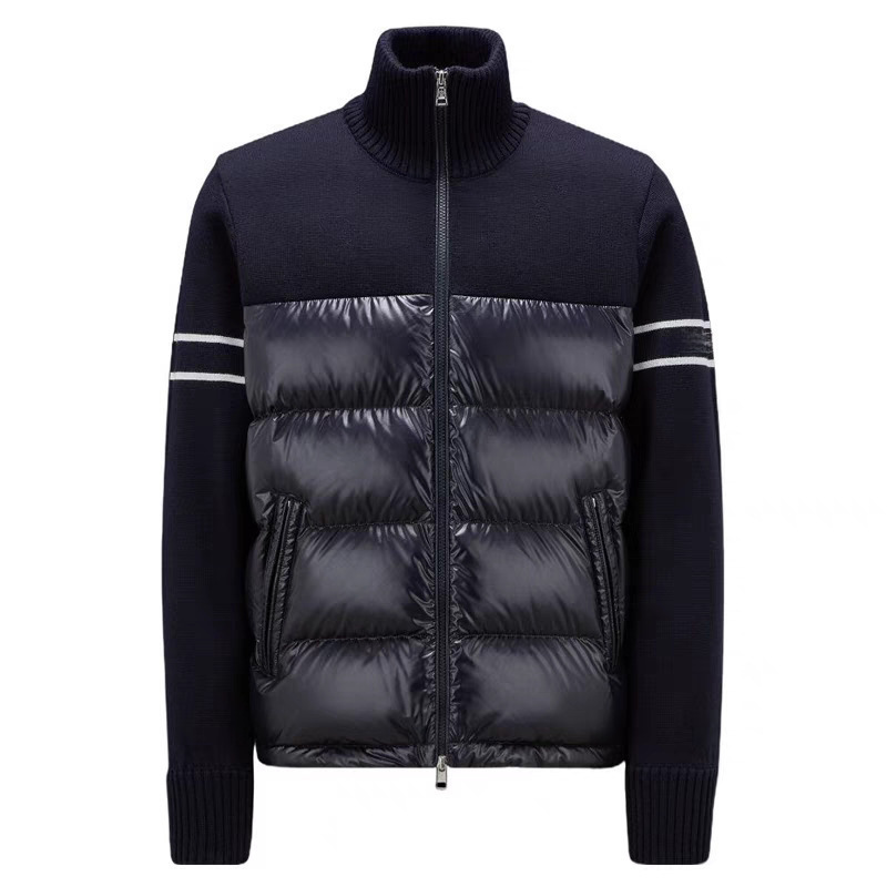 Autumn and Winter m Brand New Model Mengjia down Jacket with Knitted High-End Patchwork Warm Coat, Available for Immediate Delivery Autumn and Winter m Brand New Model Mengjia down Jacket with Knitted High-End Patchwork Warm Coat, Available for Immediate Delivery