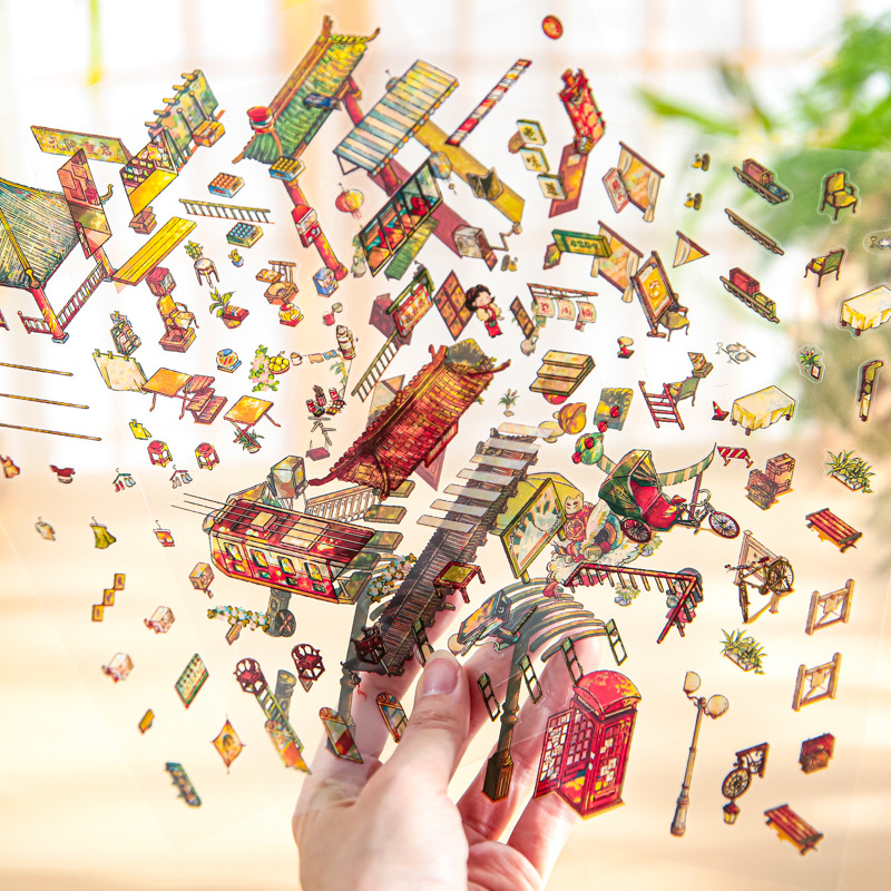 Mr. Paper nuevo paisajismo 3D pegatinas de paisajismo Lanshan Yimeng divertido original bricolaje descompresión pegatinas de paisajismo