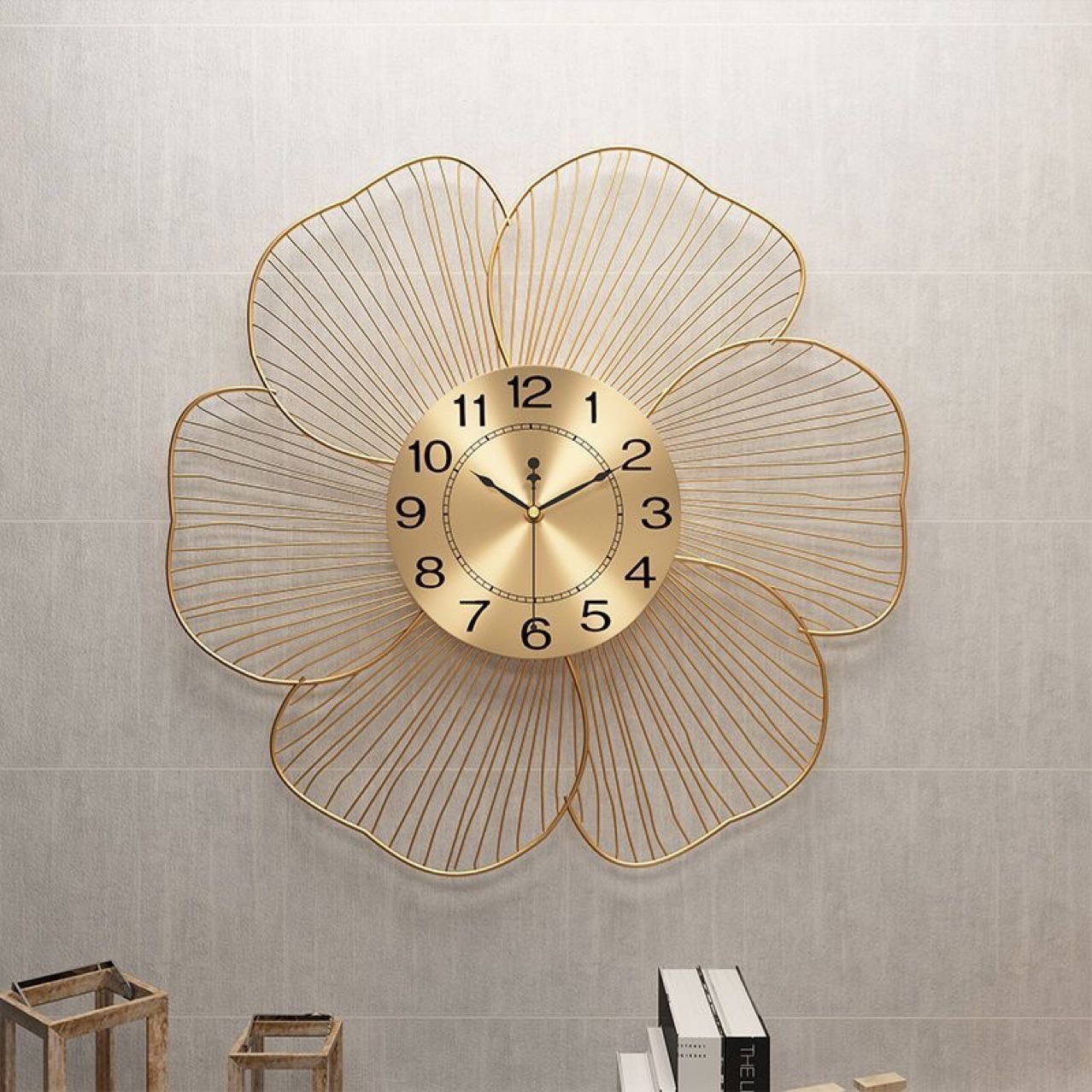 L1S Nordic Wall Clock Modern Minimalist Living Room Clock Light Luxury Home Art Clock Dining Room Wall Clock Simple and Stylish