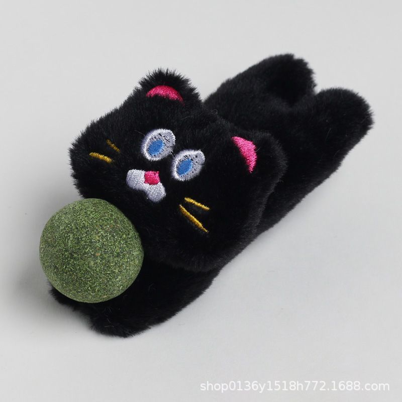 猫薄荷球猫咪舔舔乐小猫毛绒玩具自嗨解闷猫磨牙洁齿猫草球逗猫棒|undefined