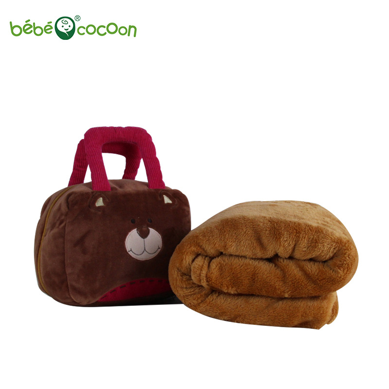 卡通动物抱枕被子二合一多功能办公室午休沙发睡觉空调毯子夏凉被