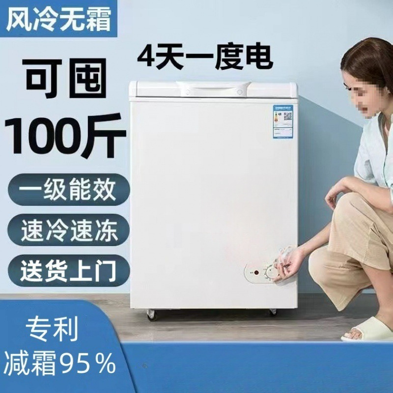 No Frost Freezer Small Household Energy-Saving Fully Frozen Commercial Large Capacity Silent Freezer