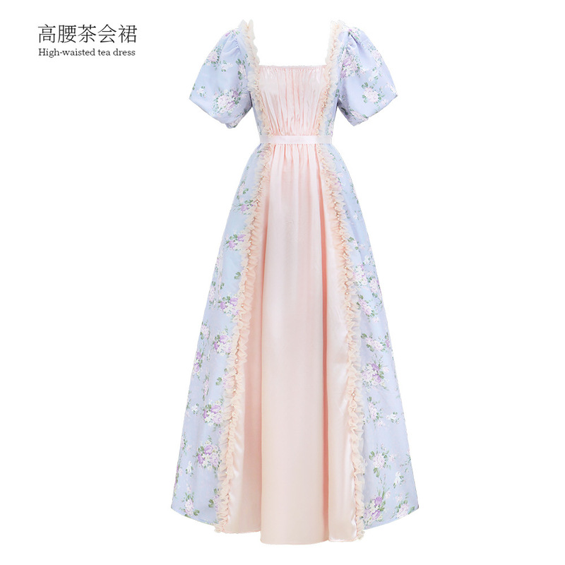 Victorian Regency Dress High Waist Tea Party Dress Stage Performance Halloween Carnival Banquet Dress Dress