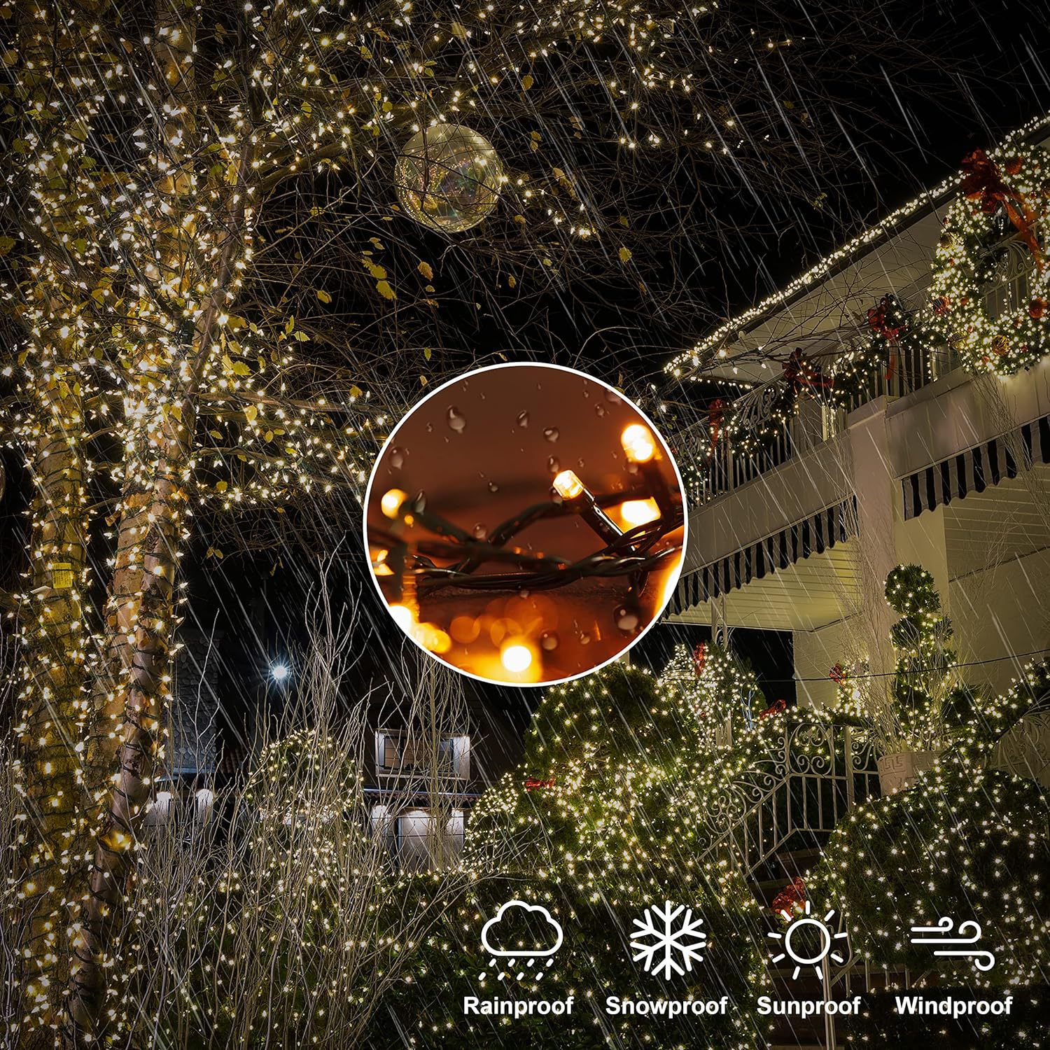 Christmas lighting Halloween light string low voltage LED colored light string light garden outdoor waterproof decorative light festival_voghion.com
