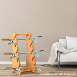 跨境木质滑板展示架活力板置物架电动滑板架迷你滑板木架