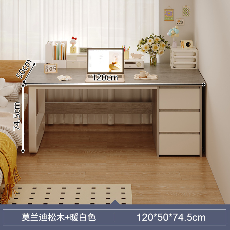 Escritorio para el hogar, simple y moderno, escritorio simple junto a la cama, escritorio de estudio para el hogar para estudiantes, combinación de mesa y silla para computadora de escritorio