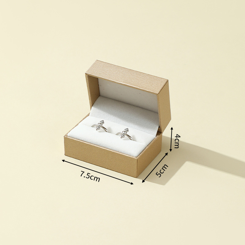 Spot caja de embalaje de joyería de ángulo recto propuesta de matrimonio anillo de confesión embalaje de anillo de diamantes caja de joyería caja de tapa de alta gama