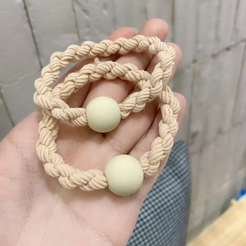 高弹力麻花头绳女生2025新款马尾皮筋女扎头发圈耐用皮套头饰发绳|undefined