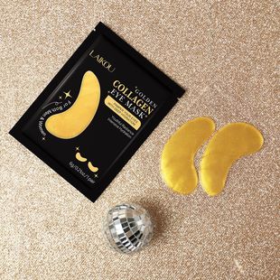 Cross-Border New Product Laikou Gold Eye Mask Gold Single-Piece Eye Mask Patch 6g Collagen Eye Mask Patch