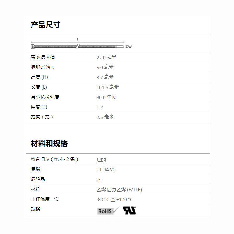 HellermannTyton������̫ͨ��ɫ�͸����ͻ�ѧ��T18R-TZ 111-02446
