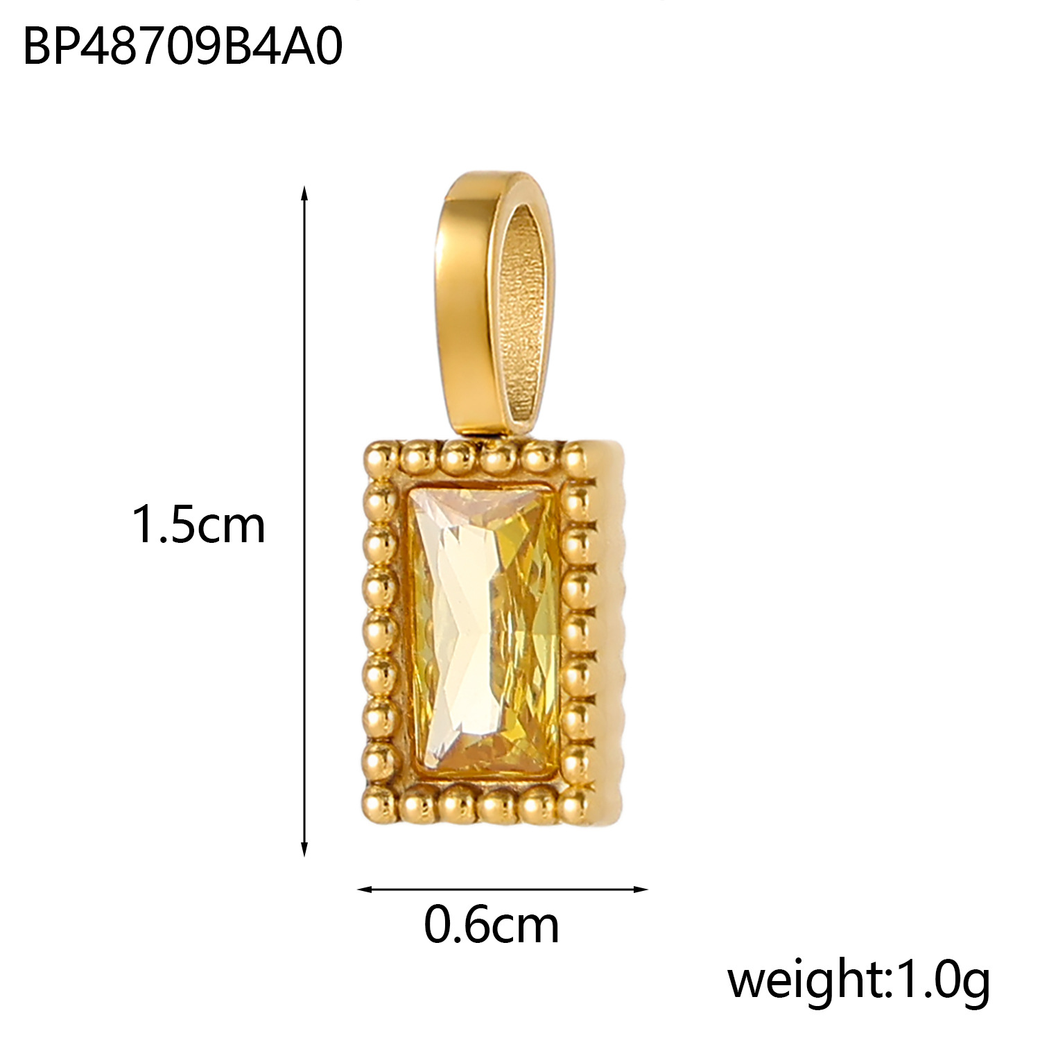 2g Weight Pendant Jewelry Making Type 6 * 15mm Jewelry Making Size Zircon Inlay Material DIY Jewelry Accessories Classification 1 Piece Quantity 304 Stainless Steel Material Rectangle Pattern Inlay Design Shiny Style 1 Piece 6 * 15mm 304 Stainless Steel Zircon Rectangle Pendant 9