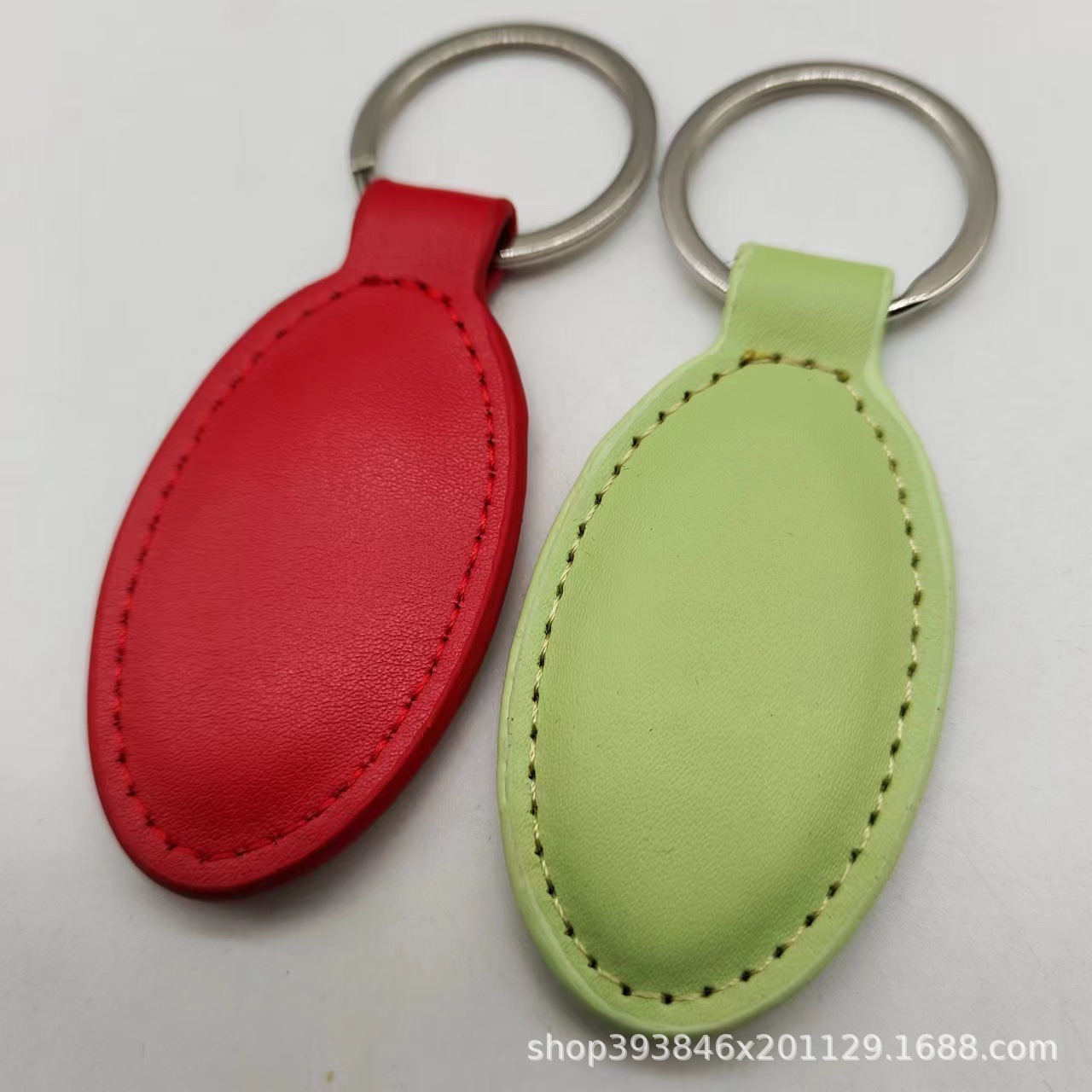 Keychain de cuero PU multi-forma colgante de llaves de cuero automóvil regalo de negocios publicidad promocional Keychain de cuero