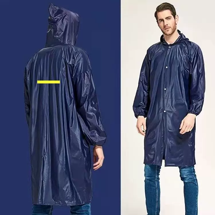 雨衣批发工地长款风衣式连体雨衣电动车雨衣户外加长加厚成人雨衣