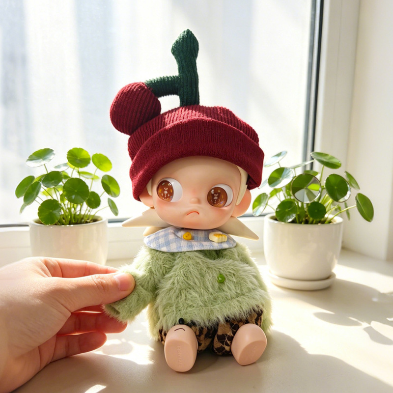 Zsiga Sister Gazi Doll Clothes 1/8 Cherry Matcha Set New Cute Cartoon Gazi Sister Outfit Replacement Clothing