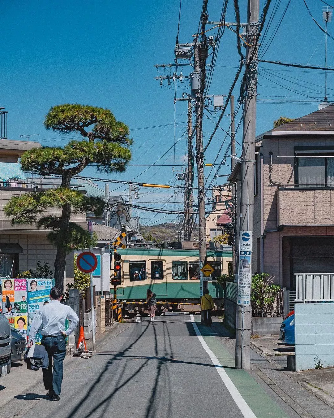 [Японские улицы в комиксах] Дизайнерские многоразмерные настенные наклейки-компоновки висячего рисунка, декоративная картина, постеры