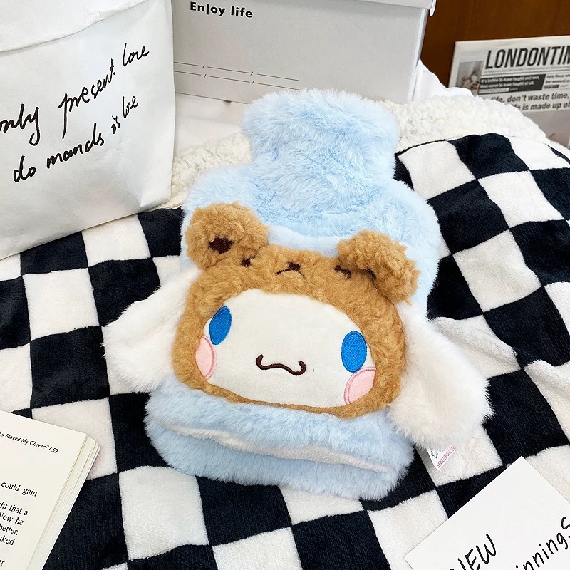 Winter cute plush doll for students, water container