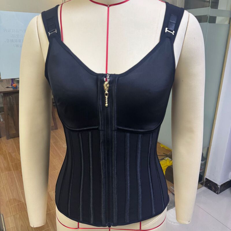 High-Quality Mesh Fabric 17 Steel-Bone Reinforced Shaping Corset Women's Shapewear Bra Vest Body Shaping Top