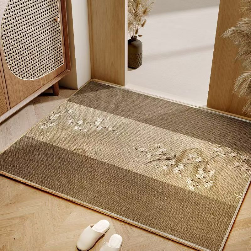 クロスボーダードア滑り止めリネン珪藻泥フロアマット玄関浴室トイレ吸収性フットマット耐摩耗性家庭用フロアマット|undefined