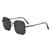 Metal fashionable square sunglasses, 2022 collection, gradient, Amazon, wholesale, European style