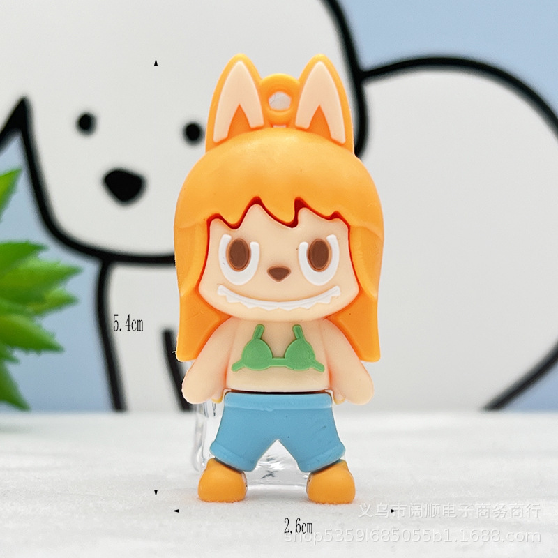 ラブブワンピースキーホルダーペンダント海王ルフィキーホルダー人形ペンダントブラインドボックス人形卸売|undefined