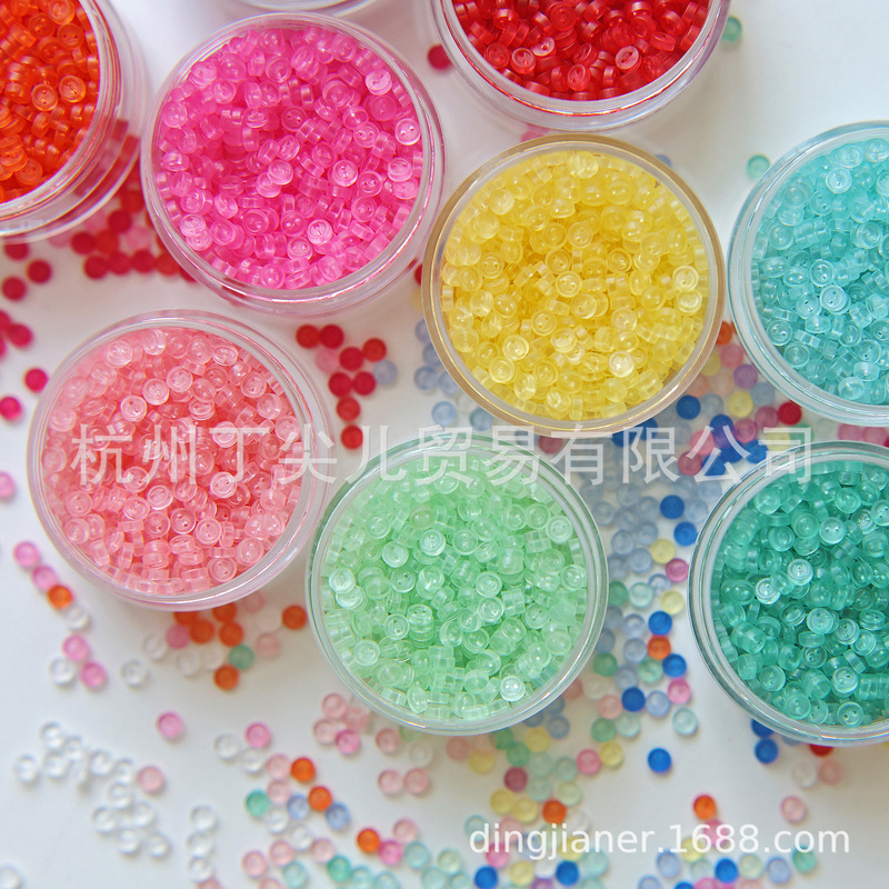 3mm Transparent Two-Hole Pig Nose Button Ob11 Small Cloth Bjd Trendy Mini Doll Clothing Button Accessories Handmade DIY Button