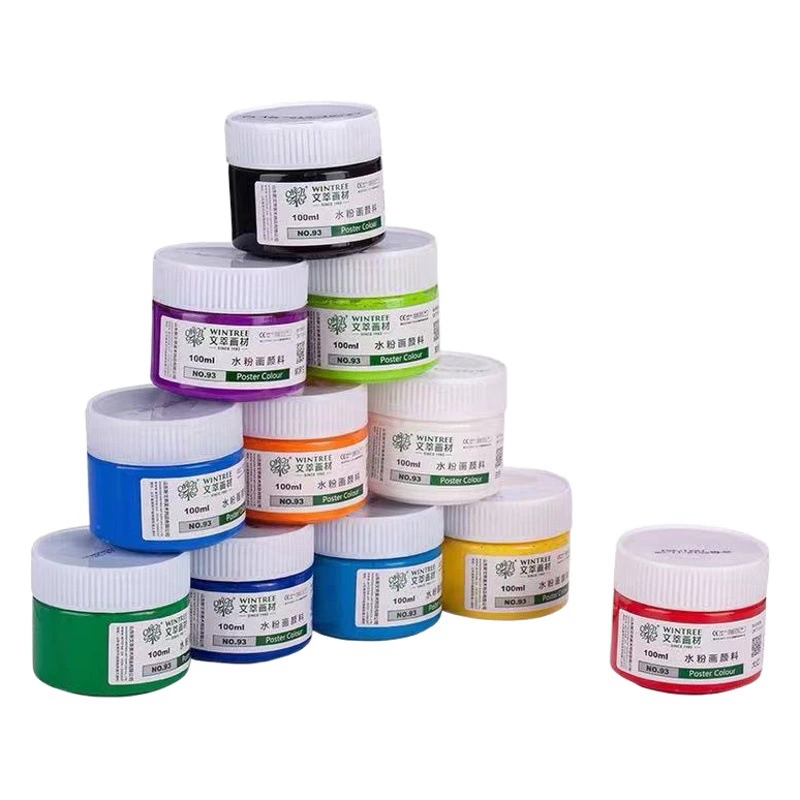 Вэнь Цуй гуашь пигмент консервированный 100 мл одна бутылка пигмента студенты искусства эскиз живописи практика живописи дополнение