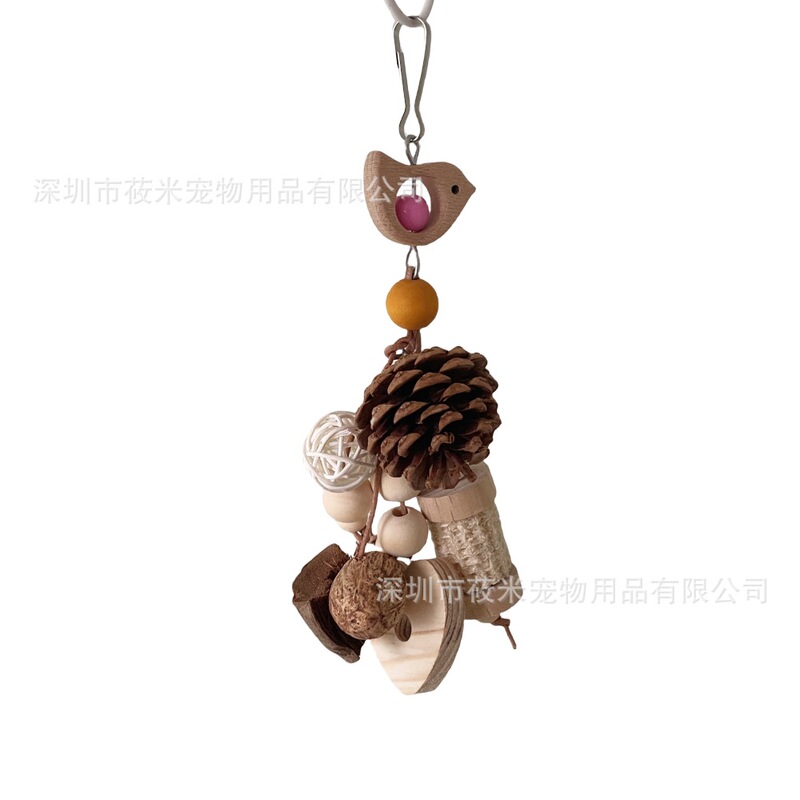 Parrot Bite Toy Bird Head Bite String Coconut Skin Corncob Nut Bite Bite Tooth Solving Molar Toy